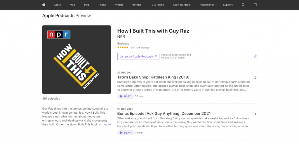 How I built this with Guy Raz - Top Ecommerce Podcast 2022