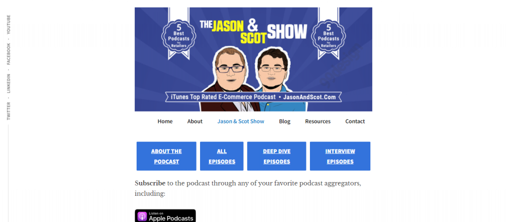 Jason and Scot Show - Top Best Ecommerce Podcasts of 2022
